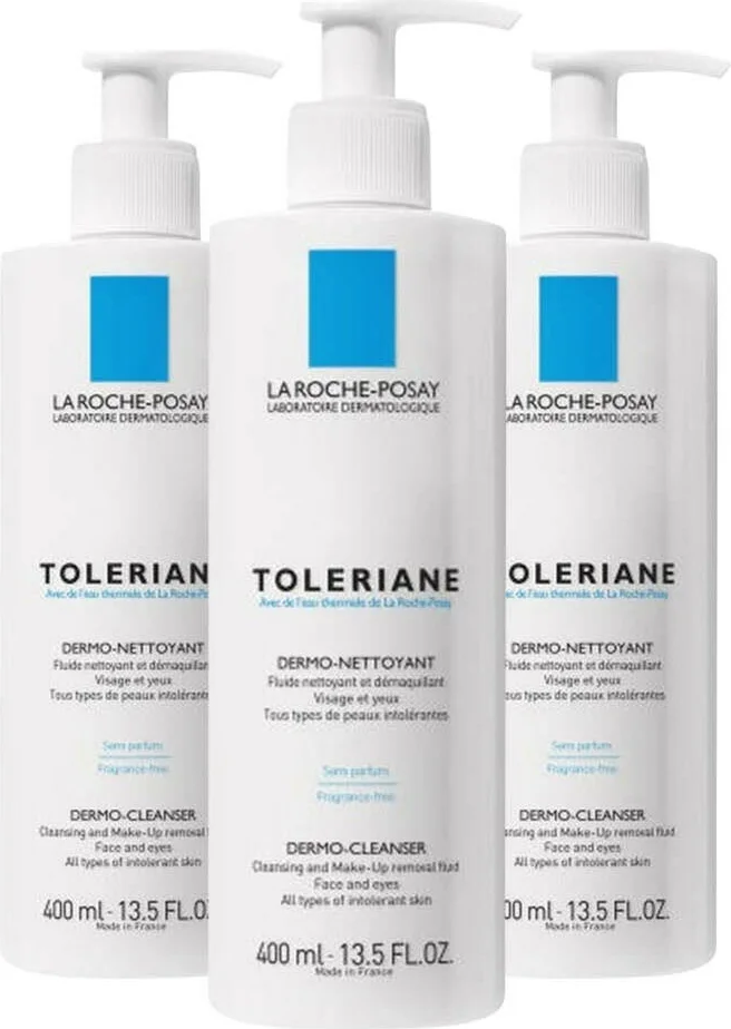 3x La Roche Posay Toleriane Reinigingslotion 400 ml