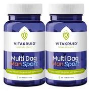 2x Vitakruid Multi Dag Man Sport 30 tabletten