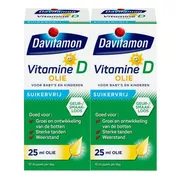 2x Davitamon Vitamine D Olie 25 ml