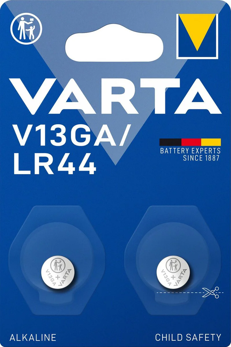Varta V13GA / LR44 Alkaline Knoopcel-batterij 2ST