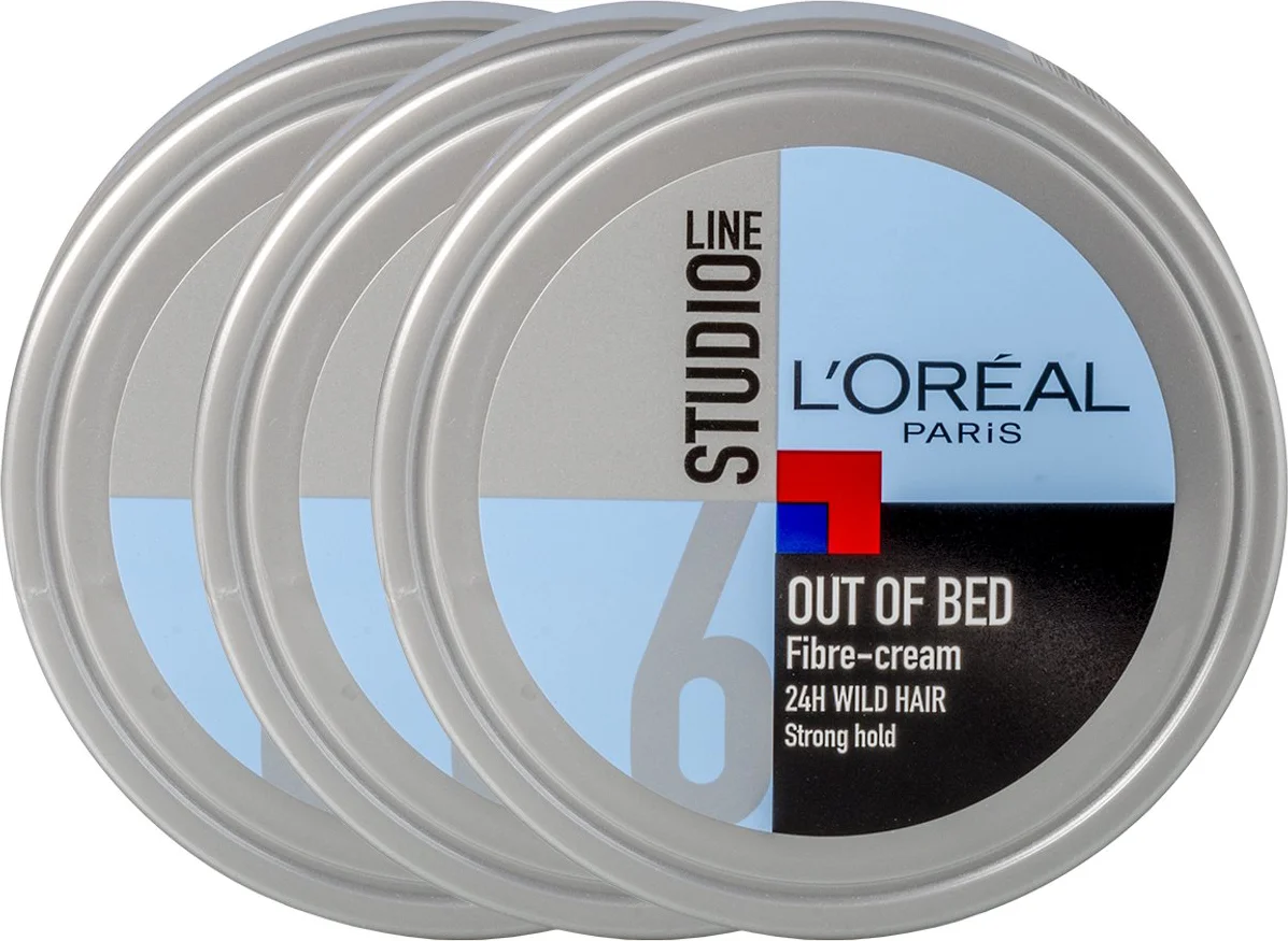 3x L'Oréal Studio Line Special FX Out of Bed Fibre Cream 150 ml