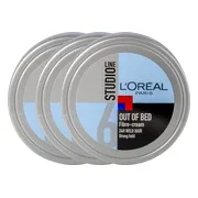 3x L'Oréal Studio Line Special FX Out of Bed Fibre Cream 150 ml