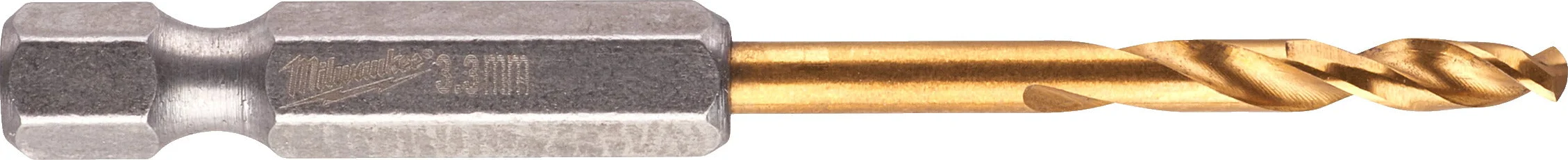 Milwaukee Metaalboor Shockwave HSS-G TiN Red Hex 3,3 x 67 mm VE=2 - 4932471089