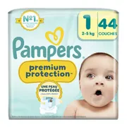 2x Pampers Premium Protection Luiers Maat 1 (2-5 kg) 44 stuks