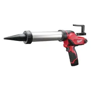 Milwaukee M12 PCG/400A-0 Accu lijm- en kitspuit met 400 ml aluminium patroonhouder 12V Basic Body - 4933441780