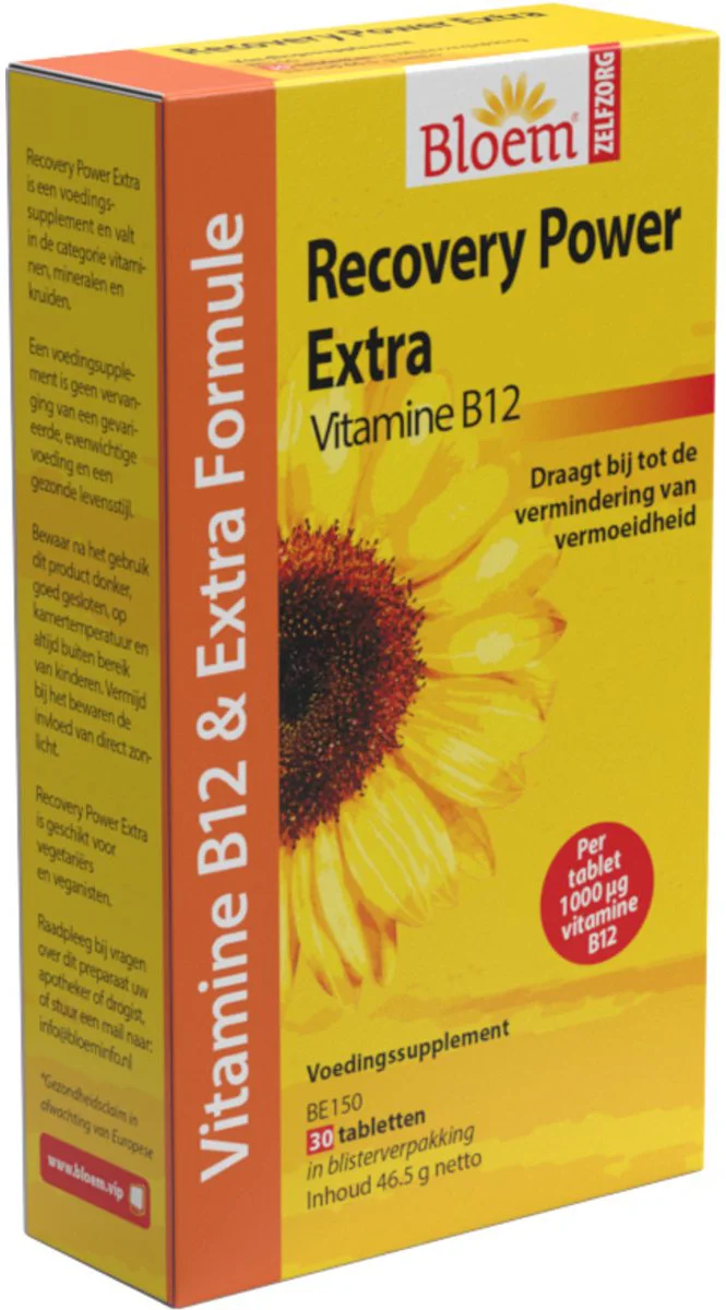 Bloem Recovery Power Extra B12 Tabletten 30TB