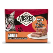 Voskes Original Paté Adult Kalkoen & Kip & Pompoen 8 x 95 gr