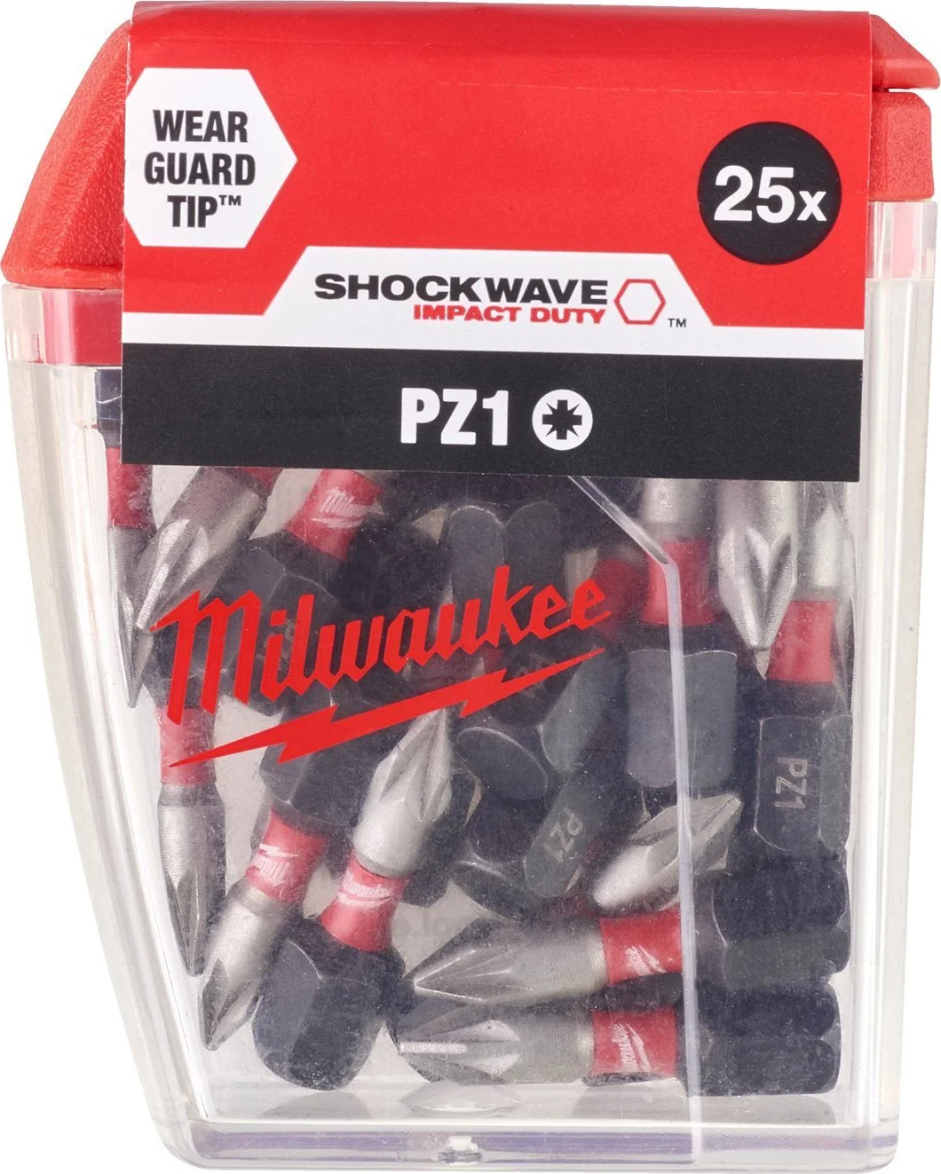 Milwaukee SHOCKWAVE™ IMPACT DUTY schroefbits PZ1 x 25 mm VE=25 - 4932430861