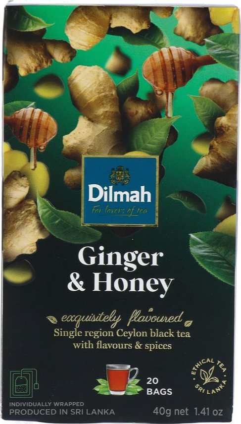 Dilmah Ginger & Honey Ceylon Tea 20ZK