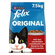 Felix Original Kattenvoer Rund en Kip en Groenten 7,5 kg