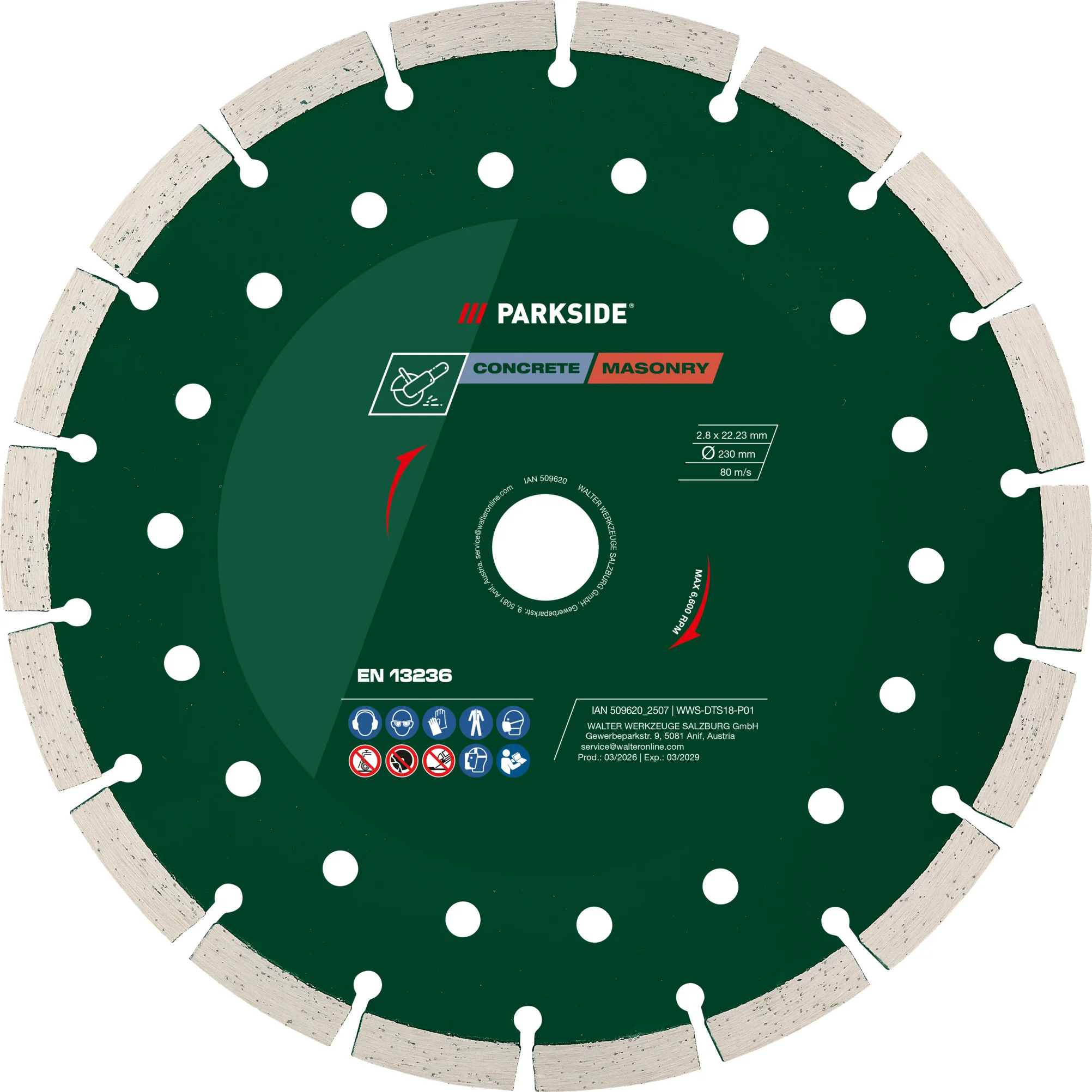 PARKSIDE Slijpschijven 230 mm (Diamant slijpschijf)