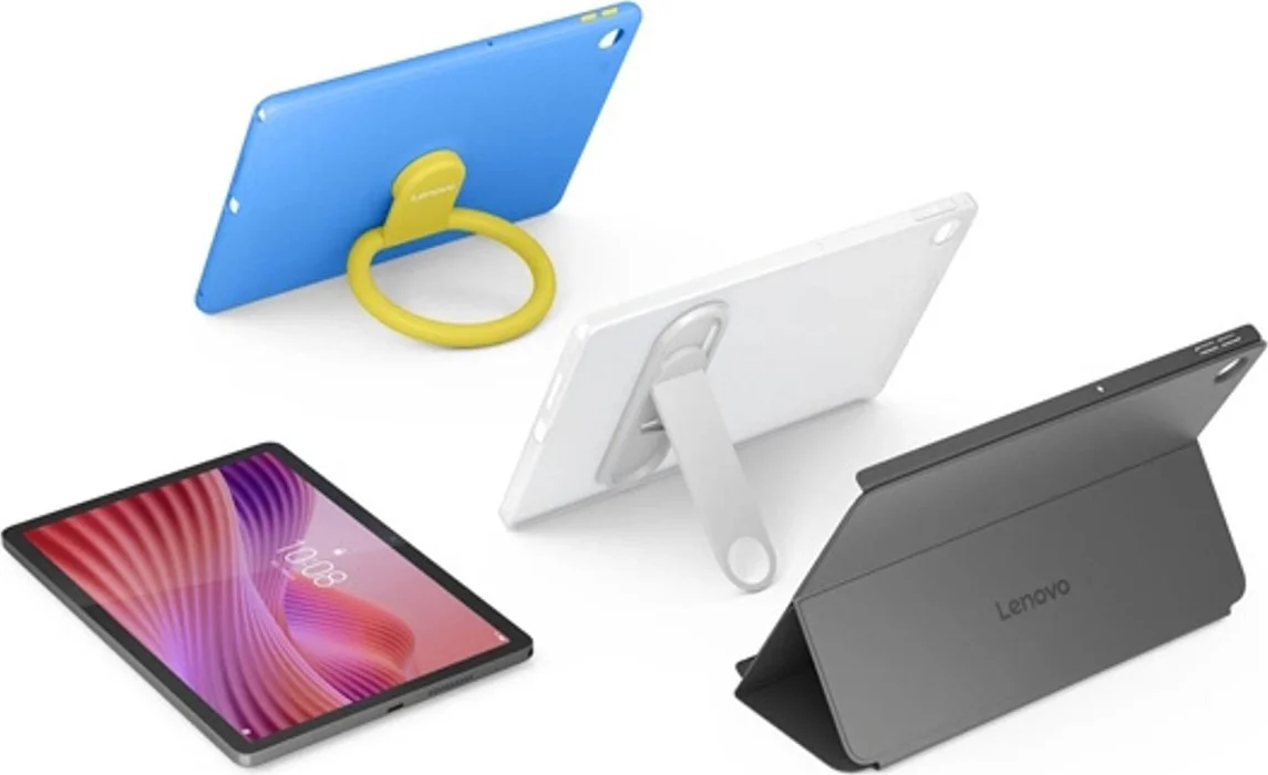 Lenovo Tab 64GB Wifi + 4G Grijs met Transparante Back Cover
