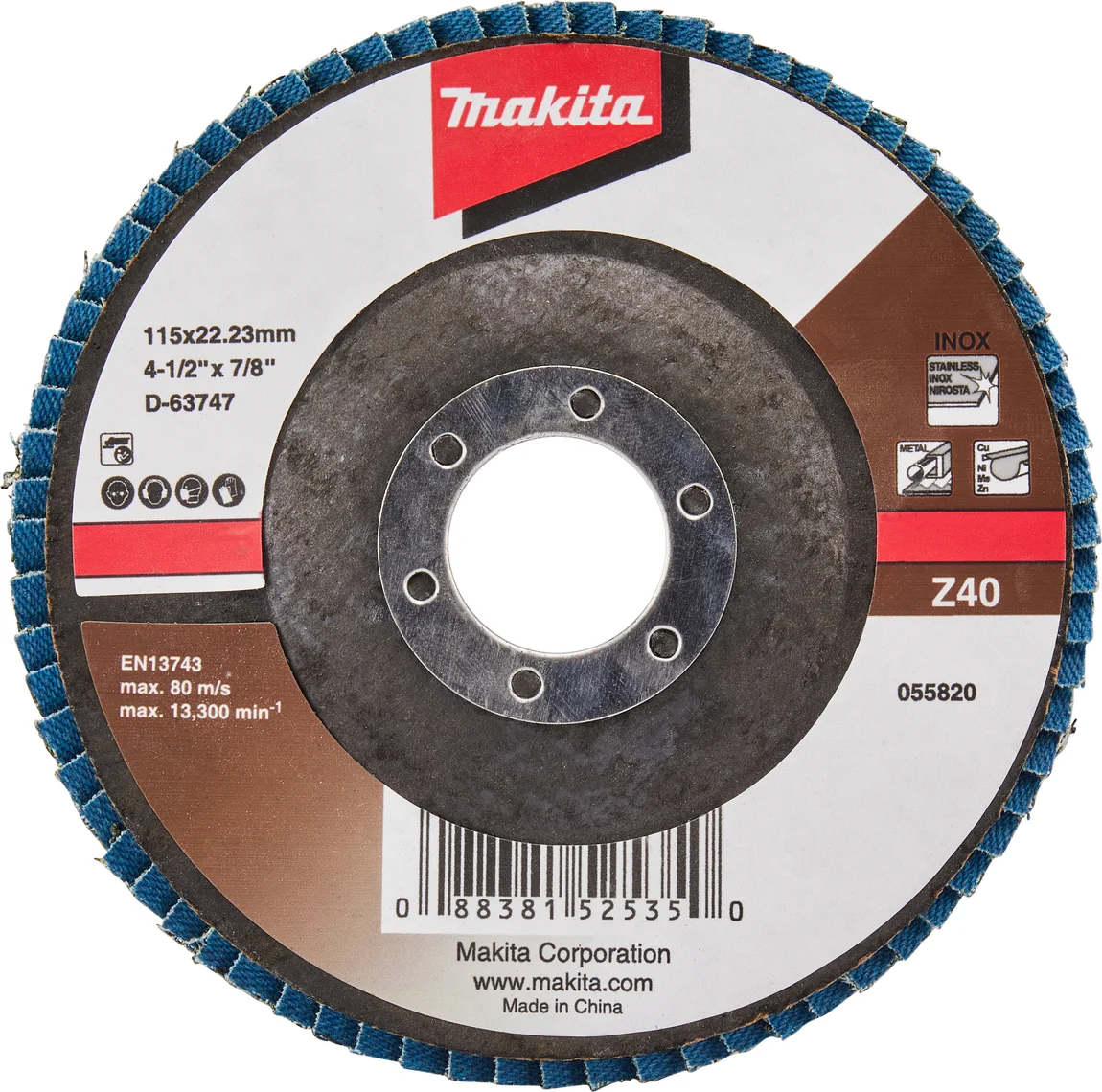 Makita D-63747 Lamellenschuurschijf Z40 | 115 mm