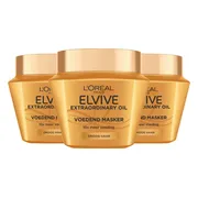 3x L'Oréal Extra Ordinary Oil Hair Mask 300 ml