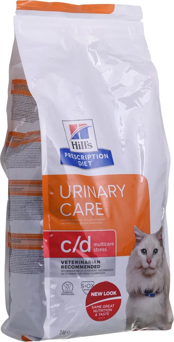 Hill's Prescription Diet c/d Multicare Stress Urinary Care Kattenvoer Droog Kip 3 kg