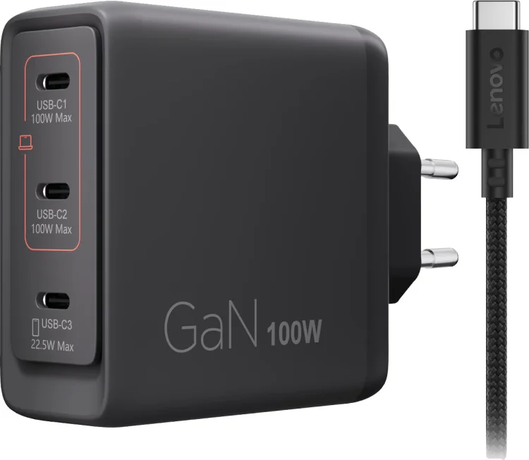 Lenovo Multi-port Usb C 100W GaN Oplader