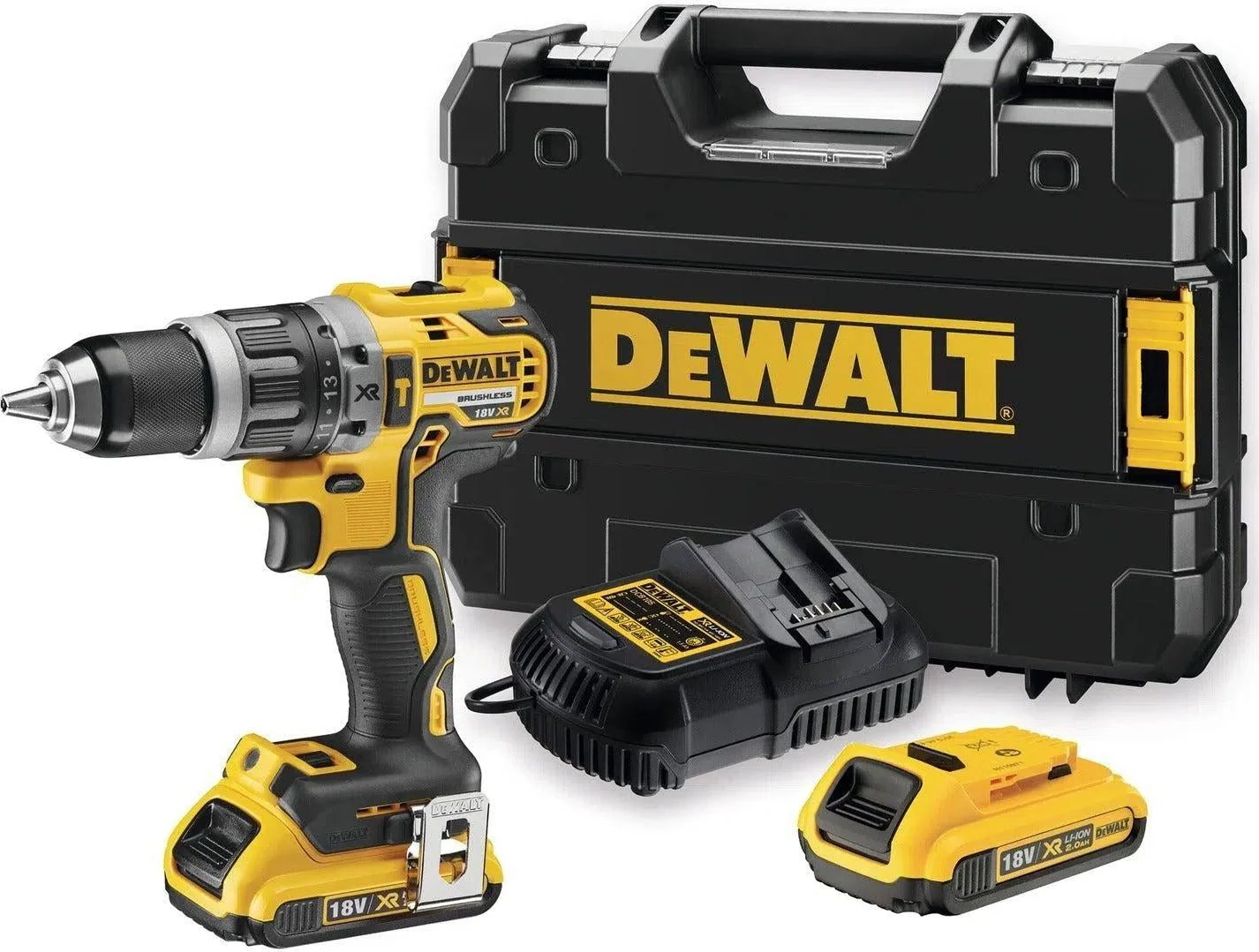 DeWALT DCD796D2 Accu klop-/schroefboormachine 18V XR 2.0Ah in TSTAK