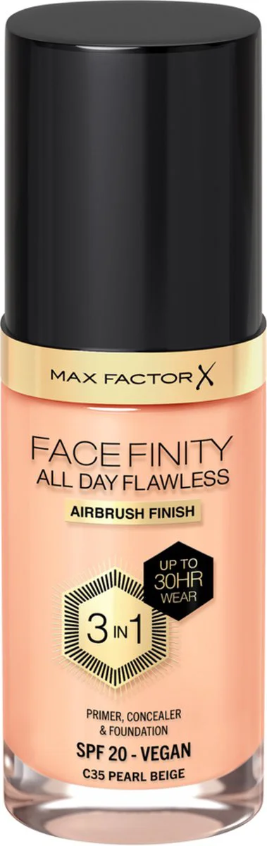 Max Factor Facefinity All Day Flawless Foundation C35 Pearl Beige 34 ml