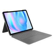 Logitech Combo Touch Apple iPad Air 13" (2026/2025/2024) Toetsenbord Hoes QWERTY Grijs