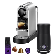 Krups Nespresso Citiz XN741B Zilver + Pierre Melkopschuimer