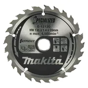 Makita Cirkelzaagblad voor Hout | Efficut | Ø 136mm Asgat 20mm 25T - E-12120