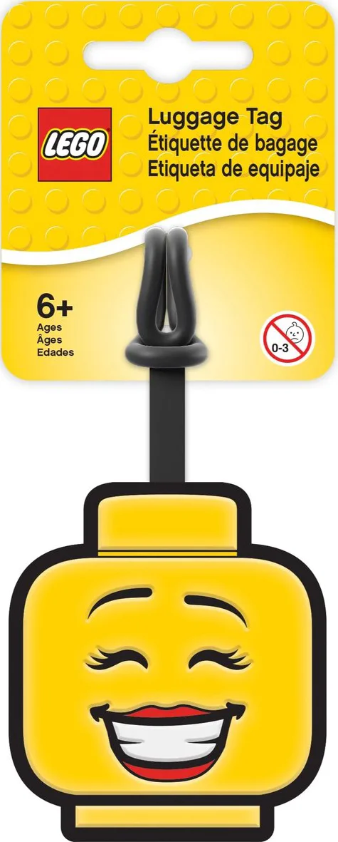 LEGO bagagelabel met meisjesgezicht