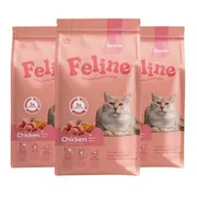 3x HobbyFirst Feline Kattenvoer Droog Senior 1,5 kg
