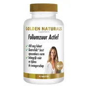 Golden Naturals Foliumzuur Actief Vegan 90 tabletten