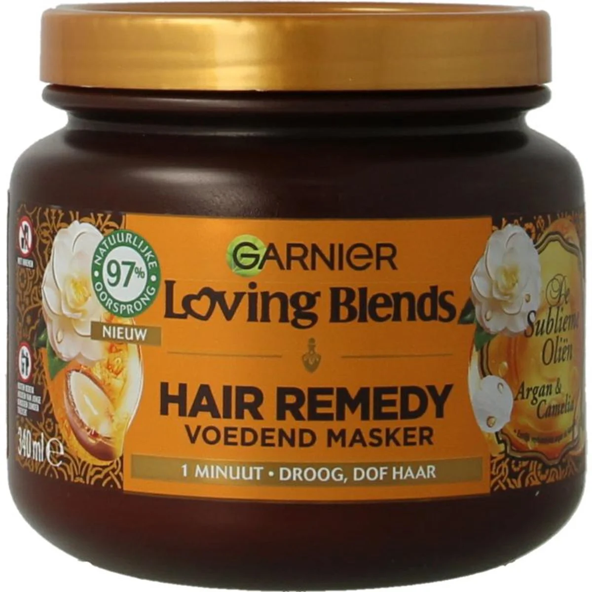 Garnier Loving Blends Argan- en Cameliaolie Haarmasker 340 ml