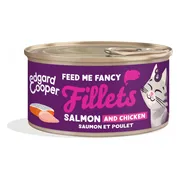 24x Edgard & Cooper Kattenvoer Fillets Zalm & KIp 70 gr