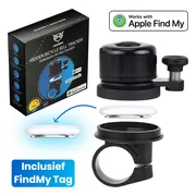 Good2know Fietsbel Tracker met Findmy Tracker – Tag houder – Gps tracker fiets - Fiets Tracker - Fiets gps inclusief FindMy tag – Fiets accessoires – Fietsbel Racefiets – Verborgen als fietsbel