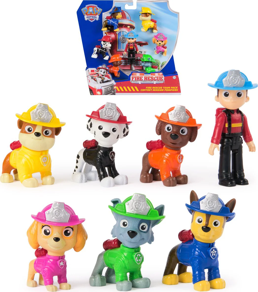 PAW Patrol - Brandweerredding - Speelfigurenset met 7 verzamelfiguren