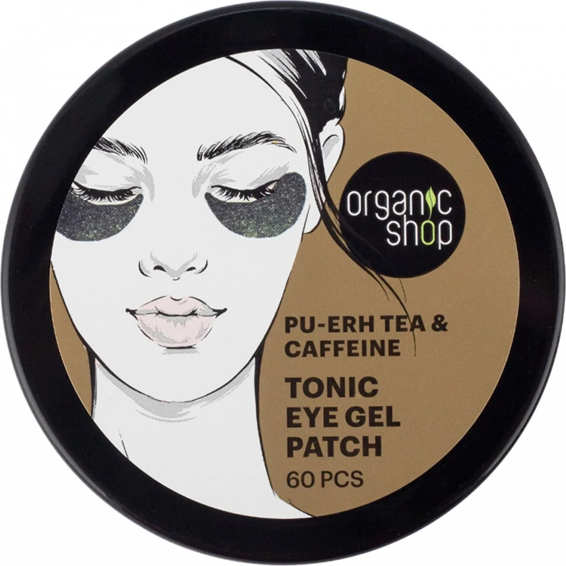 Organic Shop Pu-Erh Tea & Caffeine Tonic Eye Gel Patch 60ST