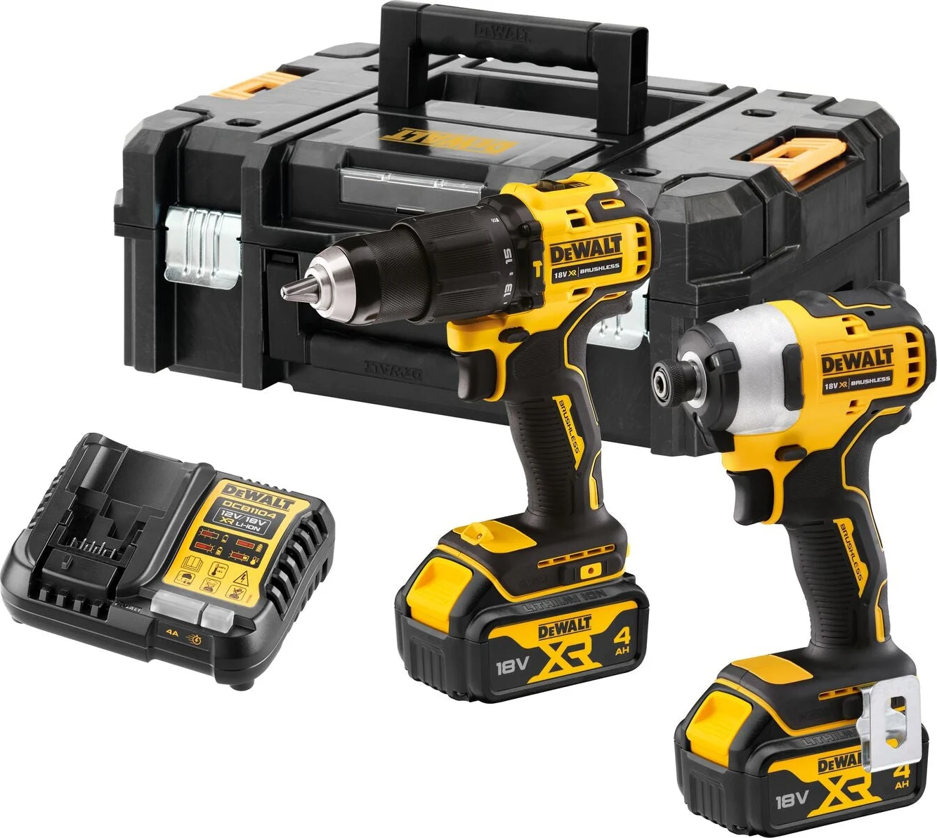 DeWALT DCK2062M2T Accu combiset 2-delig (DCD709 + DCF809) 18V XR 4.0Ah in TSTAK