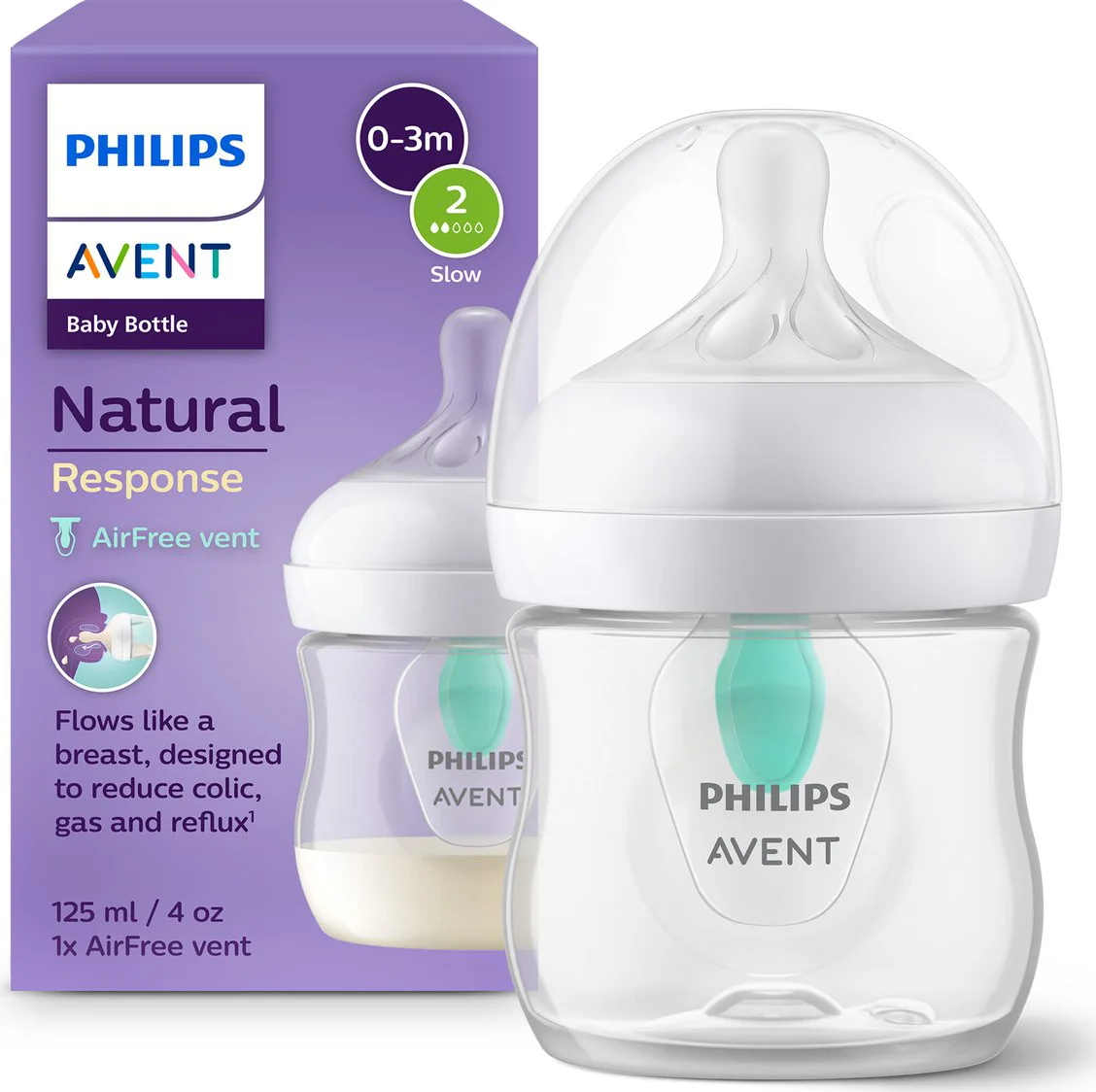 Philips Avent Voedingsfles Natural Response AirFree-ventiel 125 ml