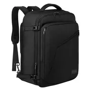 Reistas - Rugzak - Handbagage - Weekendtas dames en heren - Backpack - Waterafstotend - 40L - Zwart van Zedar