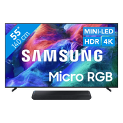 Samsung Micro RGB 55" R85H (2026) + Samsung HW-S60D Zwart (2024)