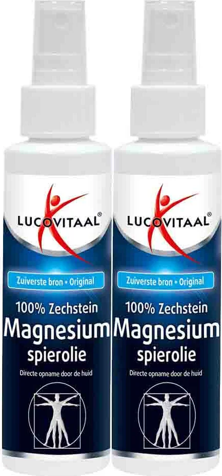 2x Lucovitaal Spray Magnesium Spierolie 200 ml