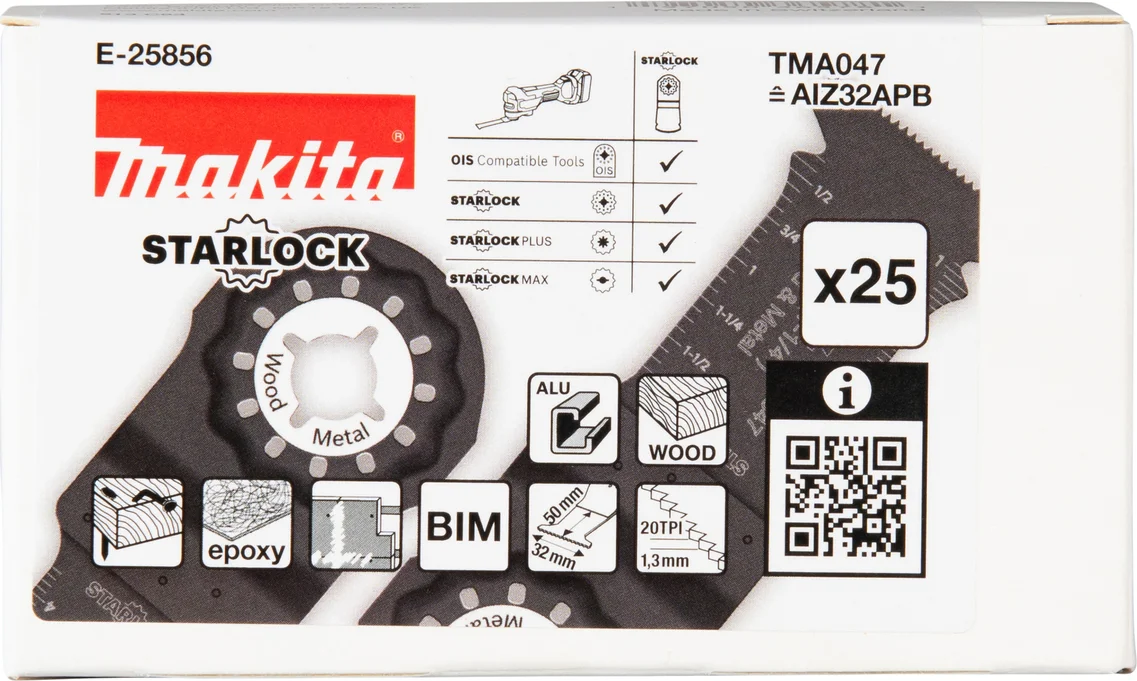 Makita E-25856 TMA047 Invalzaagblad 32x50mm hout&staal 25 stuks