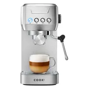 Espressomachine 20 Bar - Piston Koffiemachines RVS - Met Stoompijpje - Coffee Machine - 1,3L Waterreservoir - COOK-IT