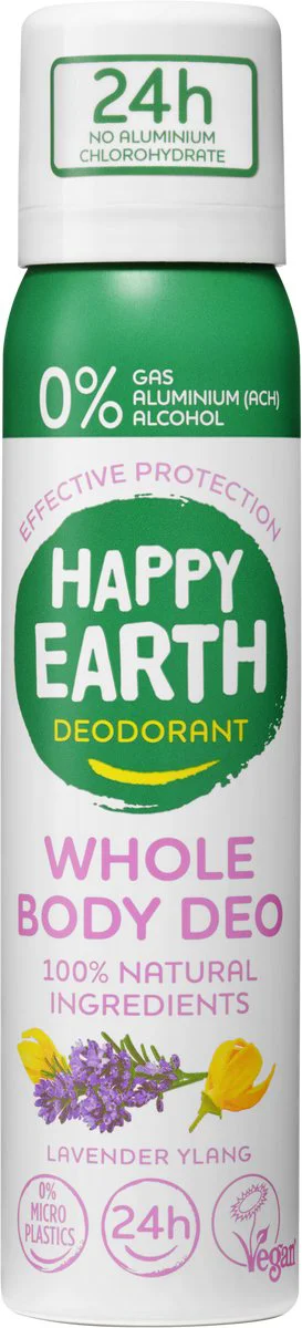 Happy Earth Whole Body Deo Spray Lavender Ylang 100ML