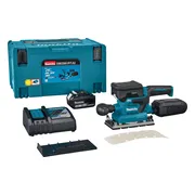 Makita DBO381RTJU Accu vlakschuurmachine met AWS 18V 5.0Ah in Mbox