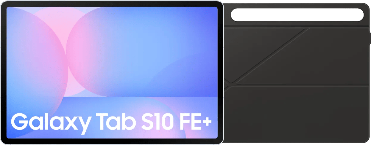 Samsung Galaxy Tab S10 FE Plus 13,1 inch 256GB Wifi Lichtblauw + Book Case Zwart