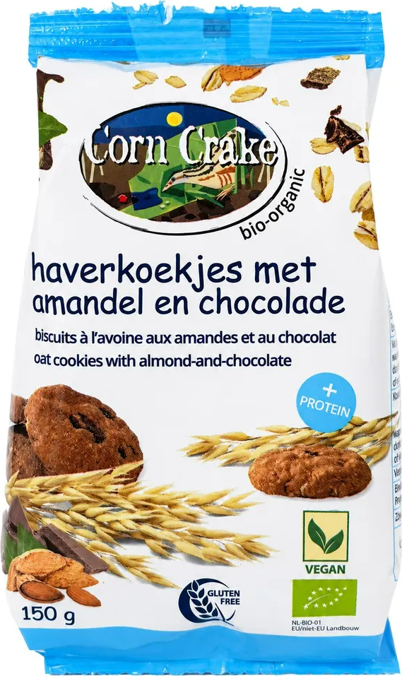 Corn Crake Haverkoekjes - met Amandel en Chocolade 150GR