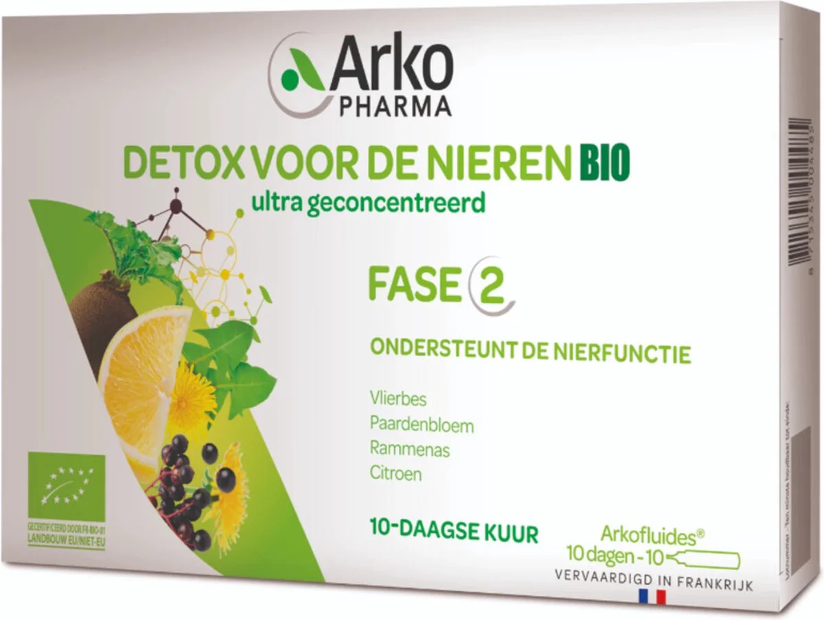 Arkopharma Bio Drinkampullen Nieren Detox 10 ampullen