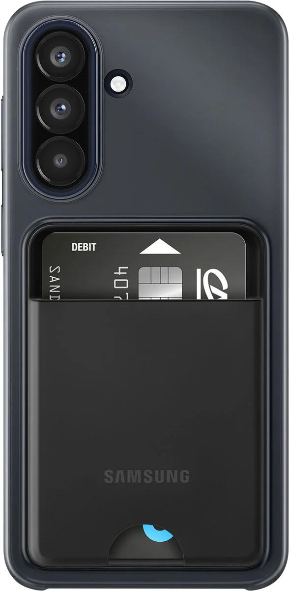 Samsung Galaxy A57 Card Slot Back Cover Zwart