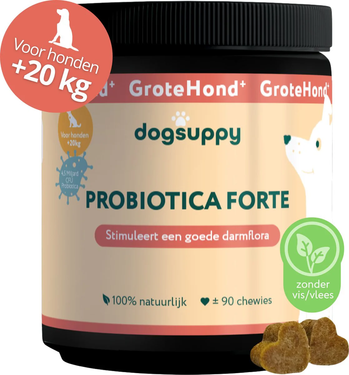 DogSuppy Grote Hond Probiotica Insect 90 stuks