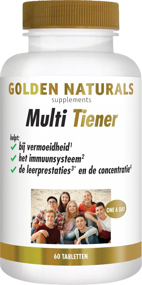 Golden Naturals Multi Tiener 60 tabletten