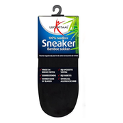 Lucovitaal Sneaker Bamboesokken Zwart Maat 43-46 1PR