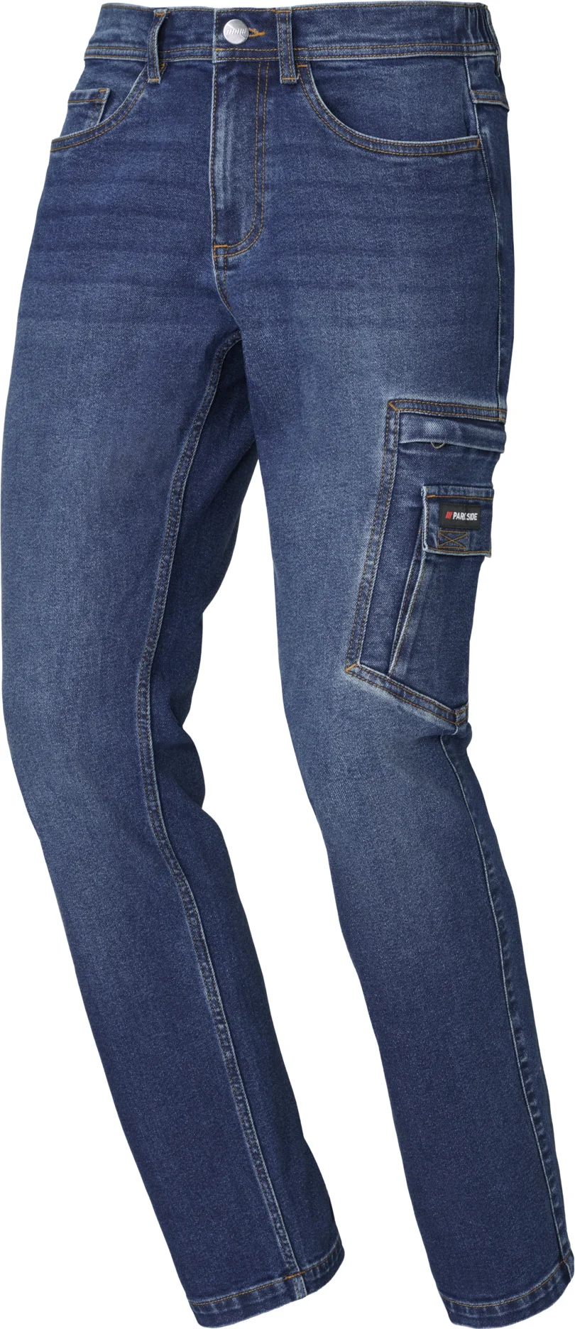 PARKSIDE Heren jeans in workwear-stijl, straight fit (Blauw, 48 (32/32))